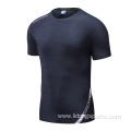 custom printing blank plain compression men t-shirt